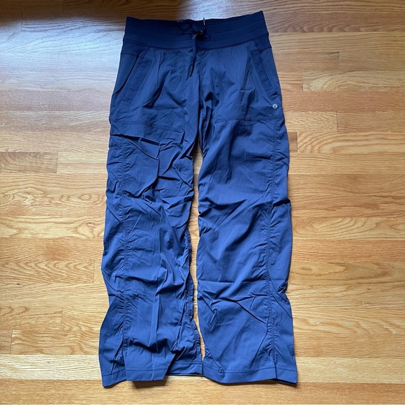 Lululemon Dance Studio Slate Blue Slim-Fit High-Rise Drawstring Flared Pant - Picture 1 of 6